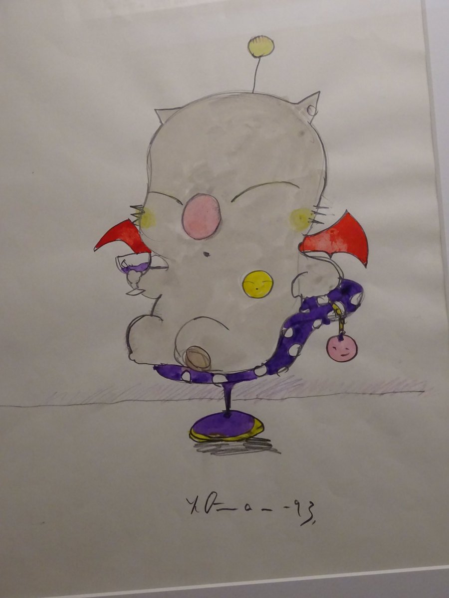 ファイナルファンタジーⅥ』のキャラクター、モグ。天野喜孝さんの原画