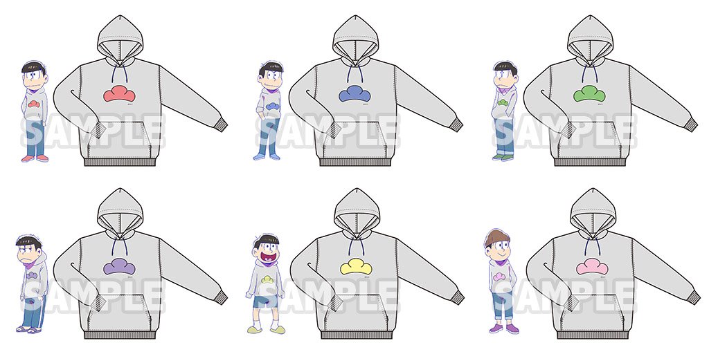 グッズ情報①】公式松パーカー第二弾のグレーver.が早くも登場！こちら