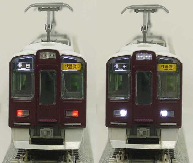 阪急9300系試作品】梅田方先頭車9300形、印刷が入る前の試作品です