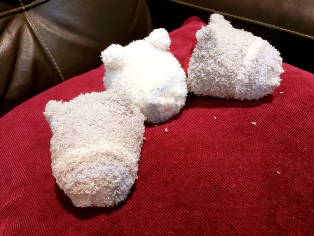 TLに流れてきた手袋でもちの着ぐるみの作り方を参考にして作ってみ