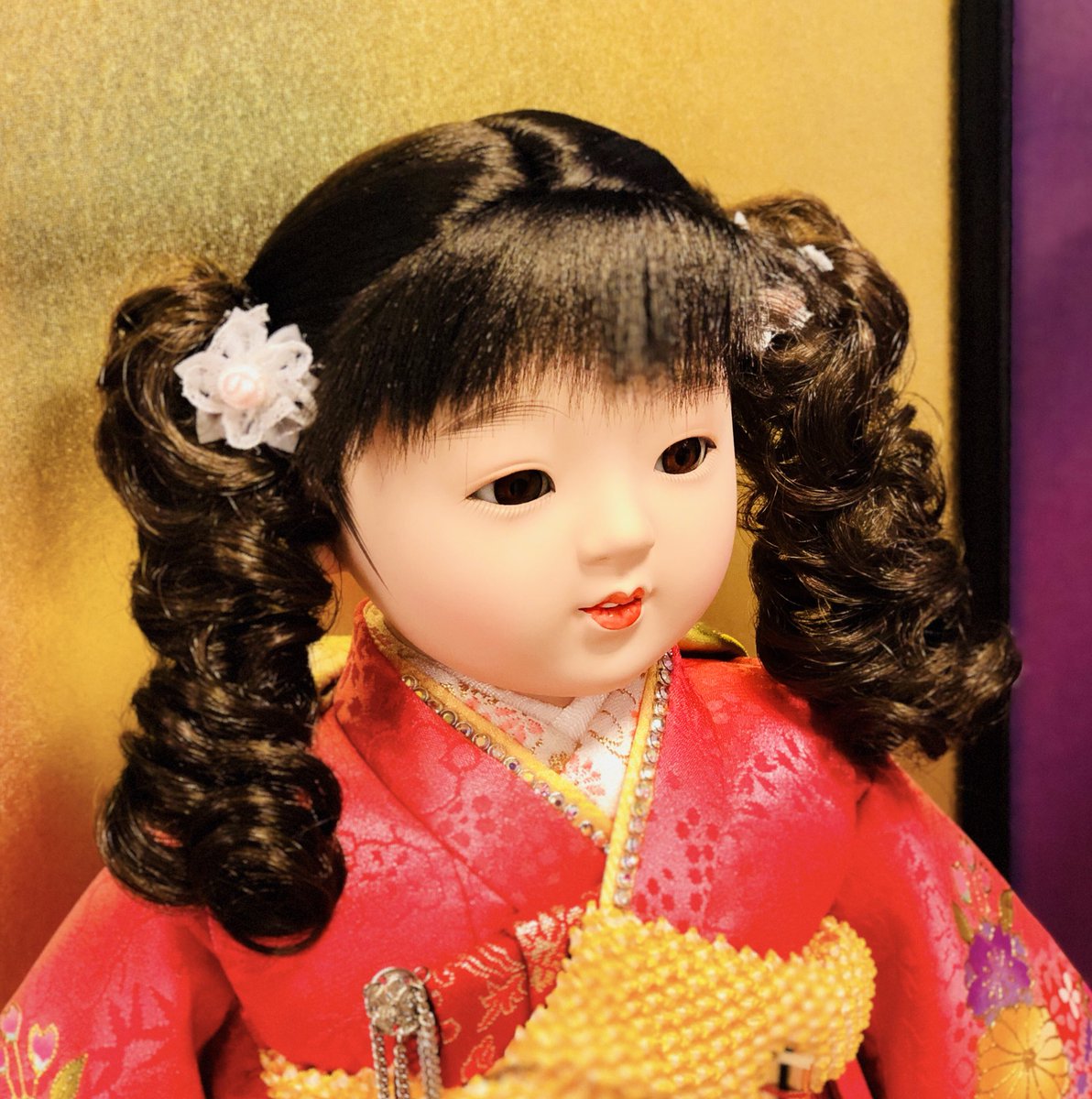 また、#いいツインテールの日 でもあるとのことで。 最近の市松人形は