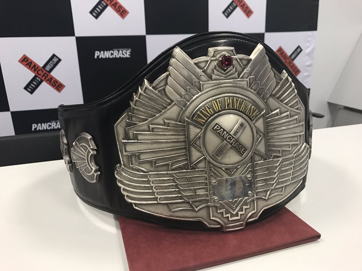 5月28日パンクラスタイトルマッチ✨ 調印式で撮ったベルトの写真