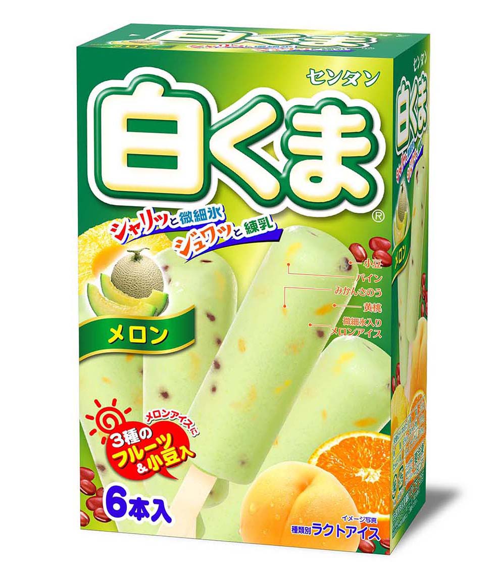 ☆ 本日発売！ ☆ 白くまメロン マルチパック 白くまにメロン味が出