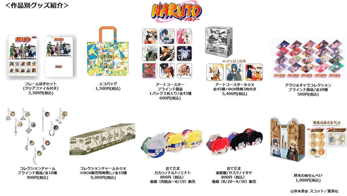 ジャンプ展 VOL.3 『NARUTO-ナルト-』グッズをまとめて紹介！】 各