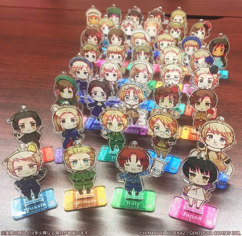 集めて楽しい「ヘタリア Axis Powers」トレーディングアクリルスタンド