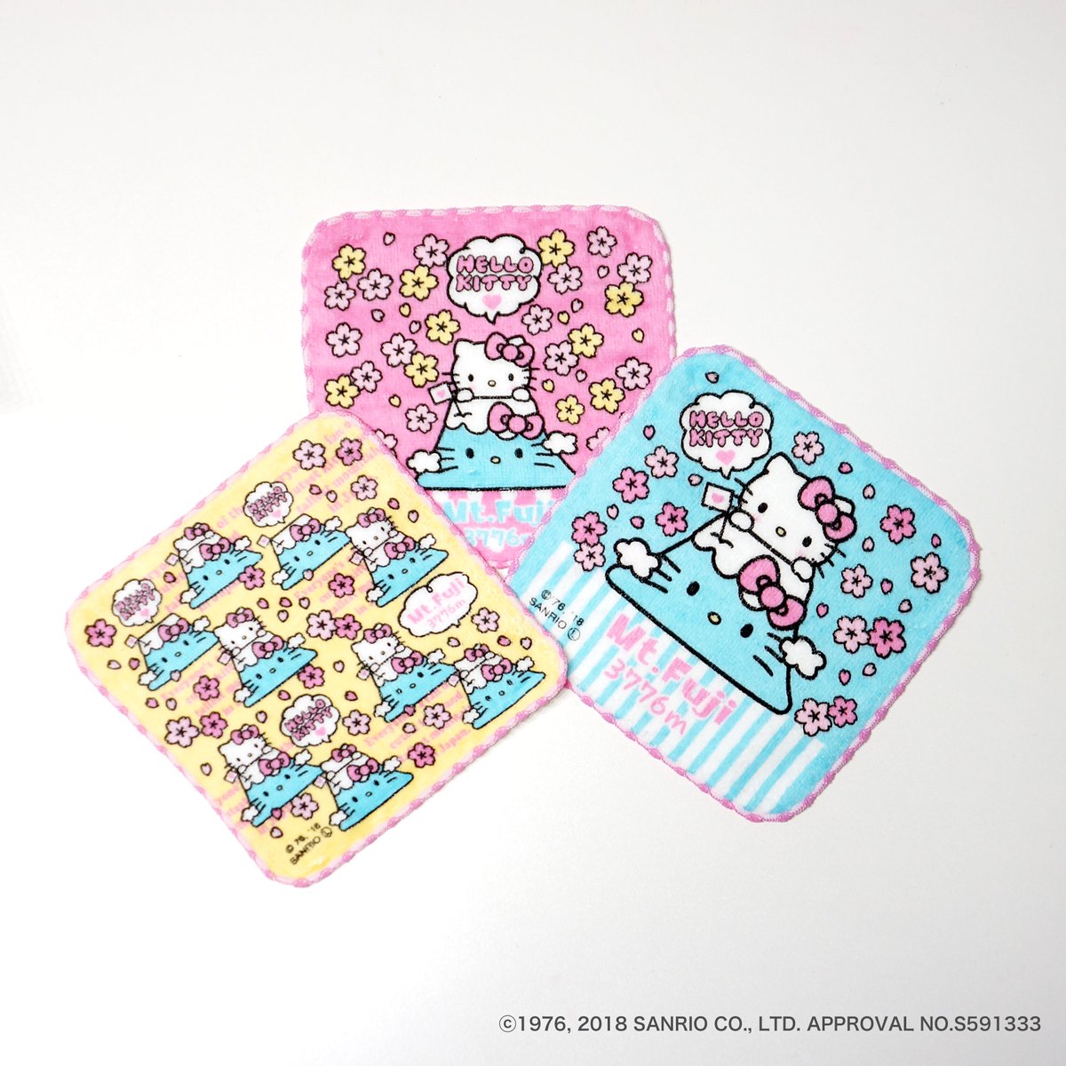 ⭐富士山限定 ハローキティミニタオル3枚セット⭐ （500円/税別