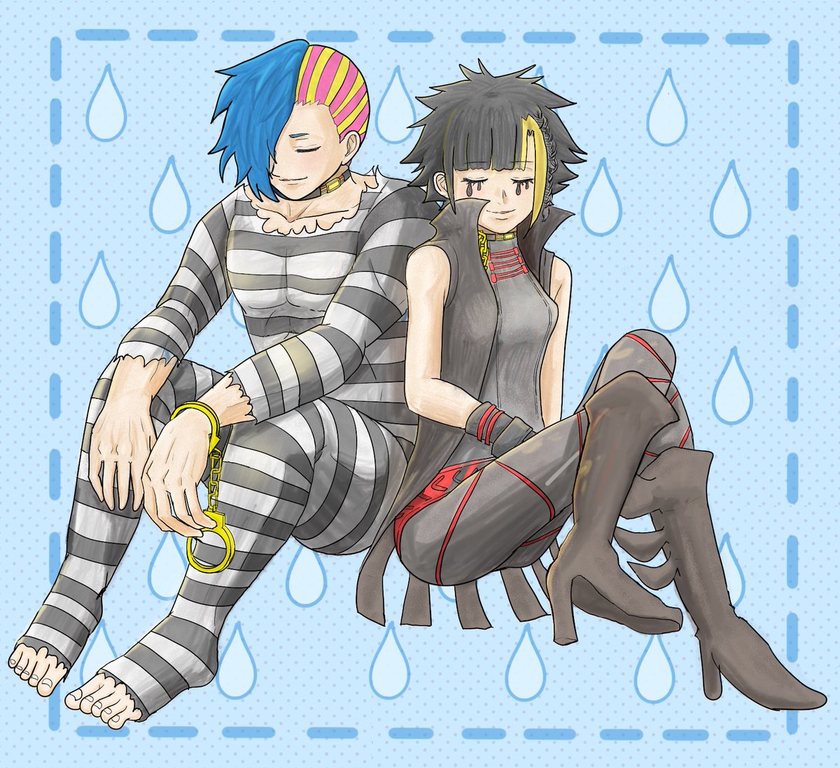 八分雨兄弟。 #キミガシネ #八分雨アリス #八分雨レコ