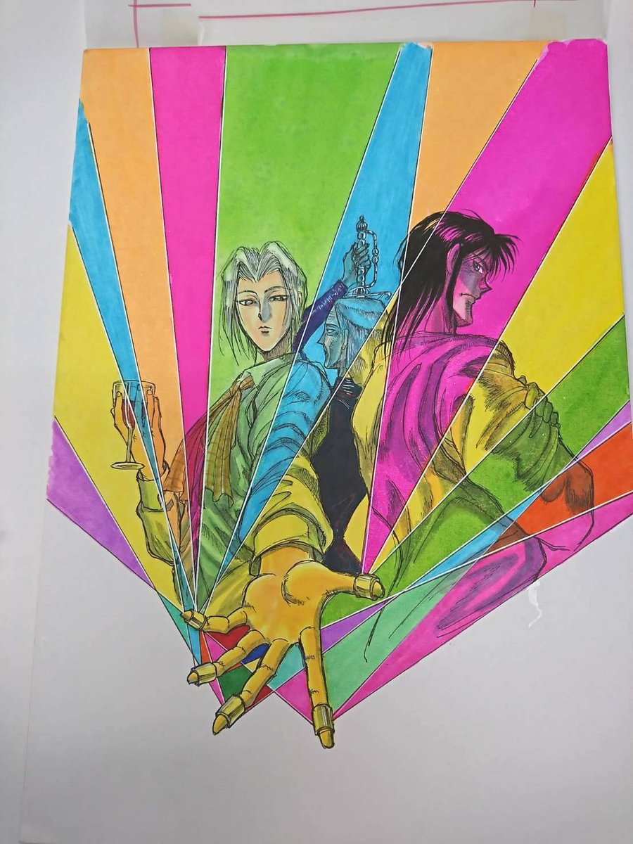 からくりサーカス単行本14巻のカバーイラストです！ 原画を近くで見る