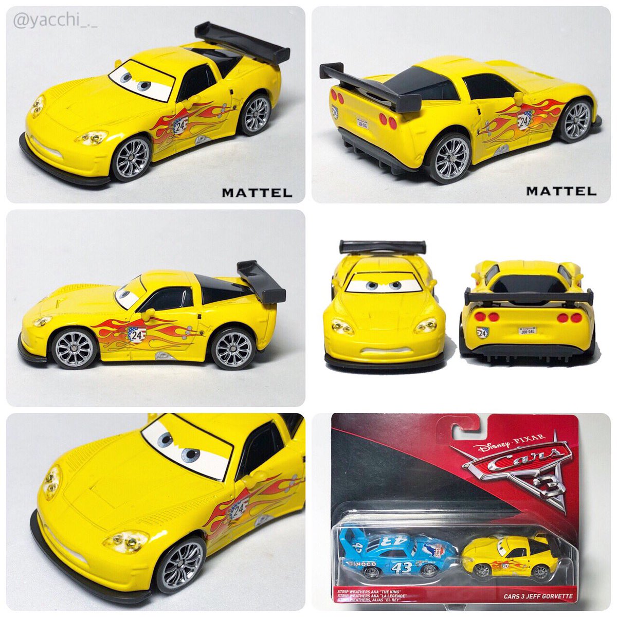Mattel Cars3 CARS 3 JEFF GORVETTE #cars #cars3 #carscrossroad