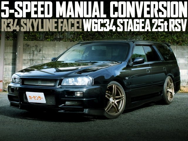 R34スカイライン顔移植!5速マニュアル公認!FRモデル!WGC34日産