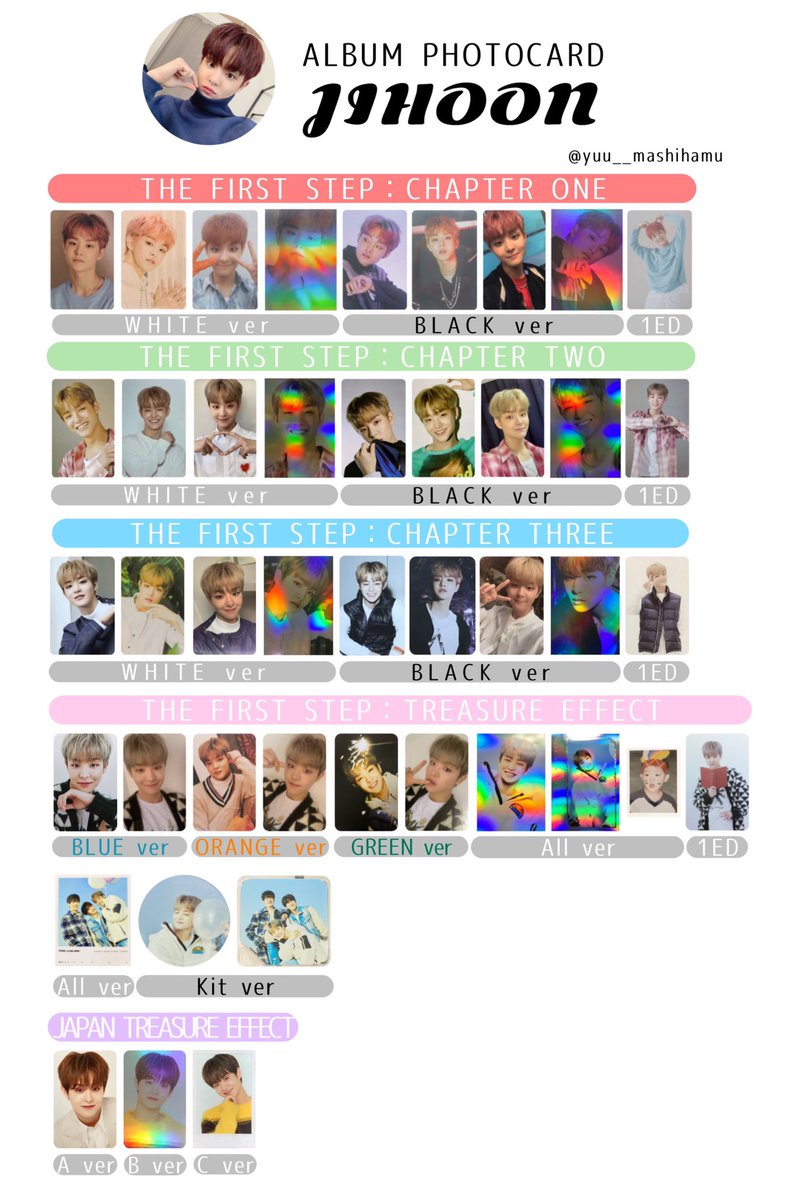 ジフンver 〈追加〉 ・TRUZ cafe ・T-MATCH ・manyo 交換などにご使用