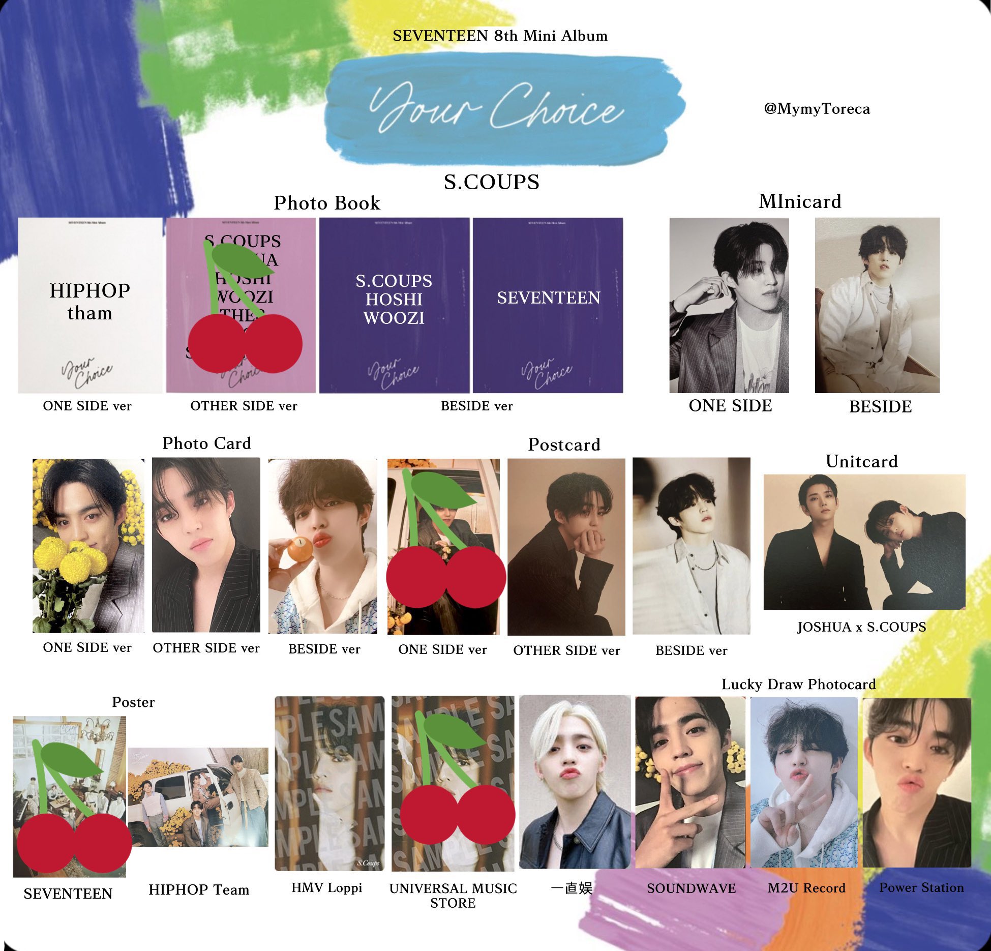 SEVENTEEN ウォヌ ウジ YMMD コンプリート カード SEVENTEEN ウォヌ