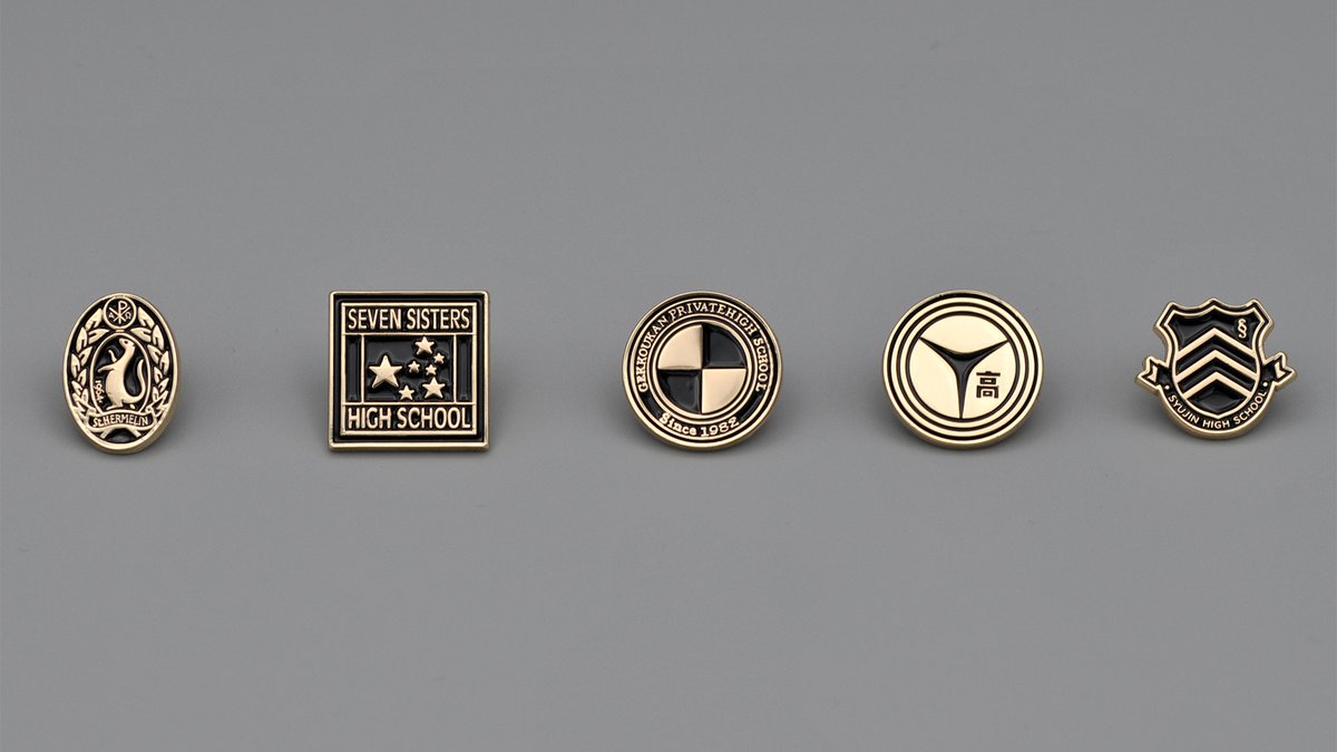 ペルソナ25周年 記念グッズ予約受付中！】 主人公たちが通う各学校の