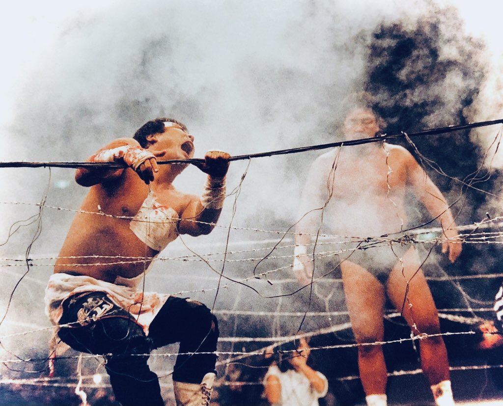 21年前の2000年7月30日に撮影した写真。 横浜アリーナで行われた長州力