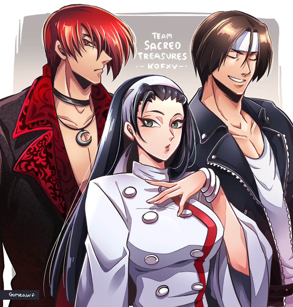 Team : Sacred Treasures #KOF #KOF15 #KOFXV #草薙京 #神楽ちづる #八神庵