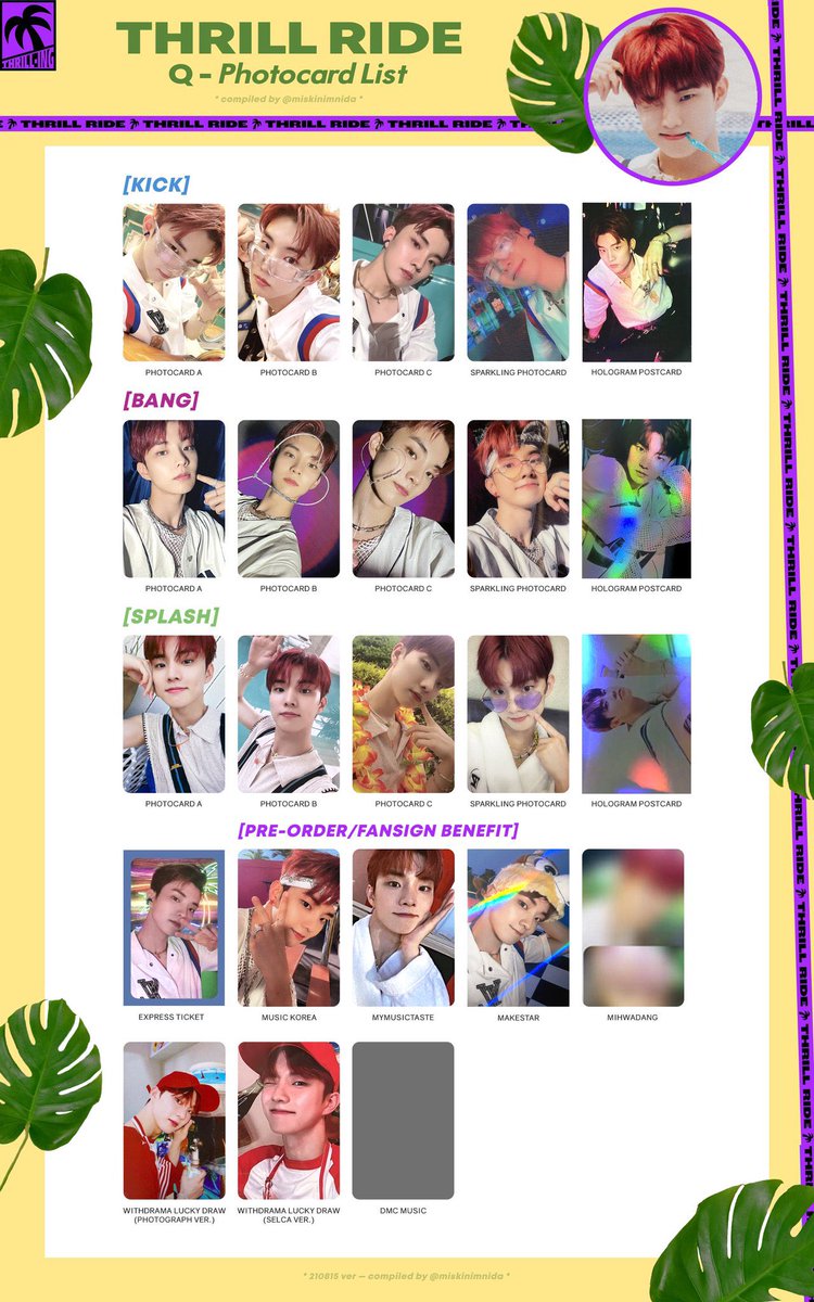 THRILL-ING THEBOYZ ドボイズ トレカ 一覧 ジュヨン ケビン ニュー