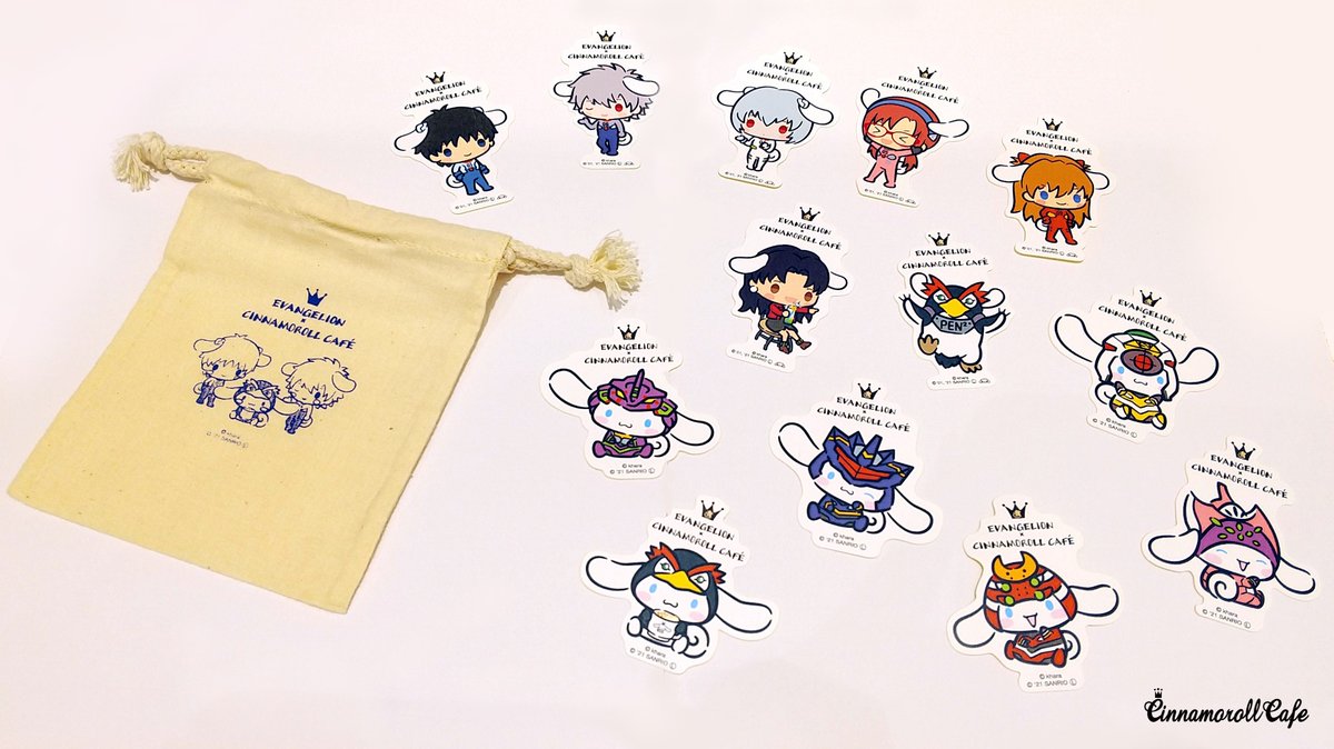 エヴァンゲリオン×シナモロールカフェ 8月24日(火)より、追加グッズが