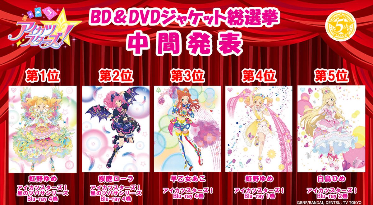 アイカツスターズ！ 5th anniversary ALL☆STARS Blu-ray BOX」発売