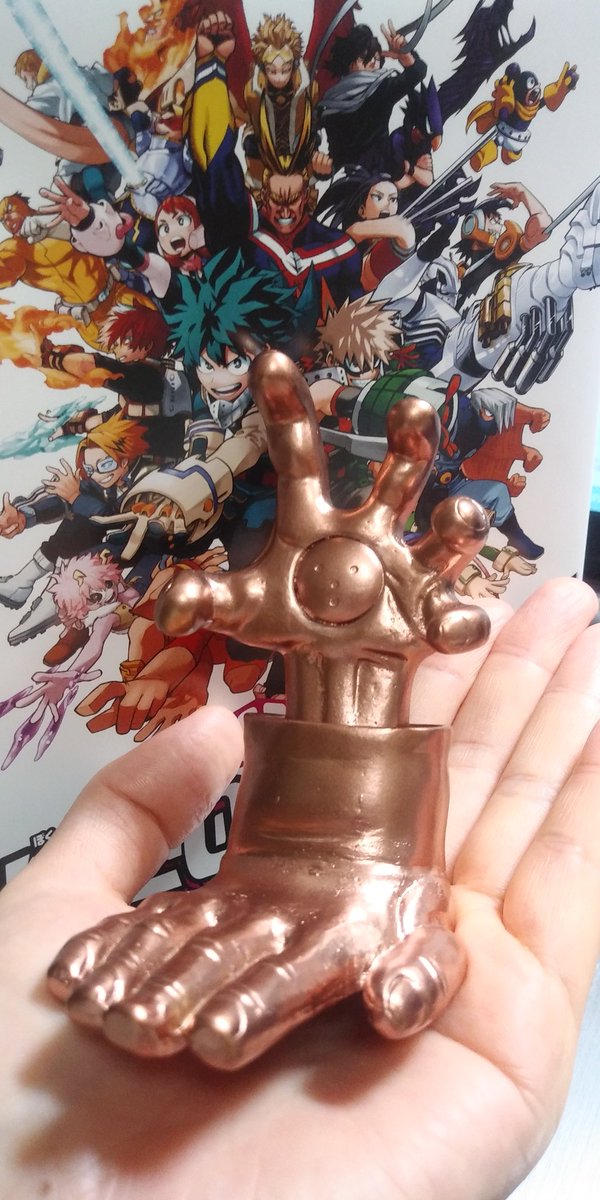 ヒロアカ展 後期からの追加グッズ 堀越耕平先生 自画像 合金フィギュア