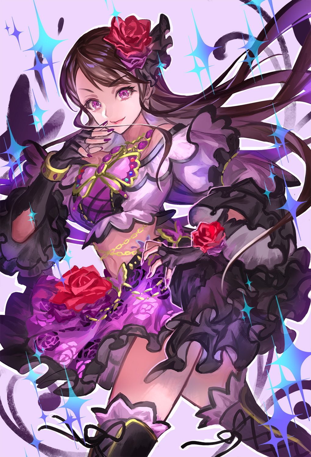 アイカツ！ ローズボンボンコーデ 排出版 4枚セット 紫吹蘭 アイカツ