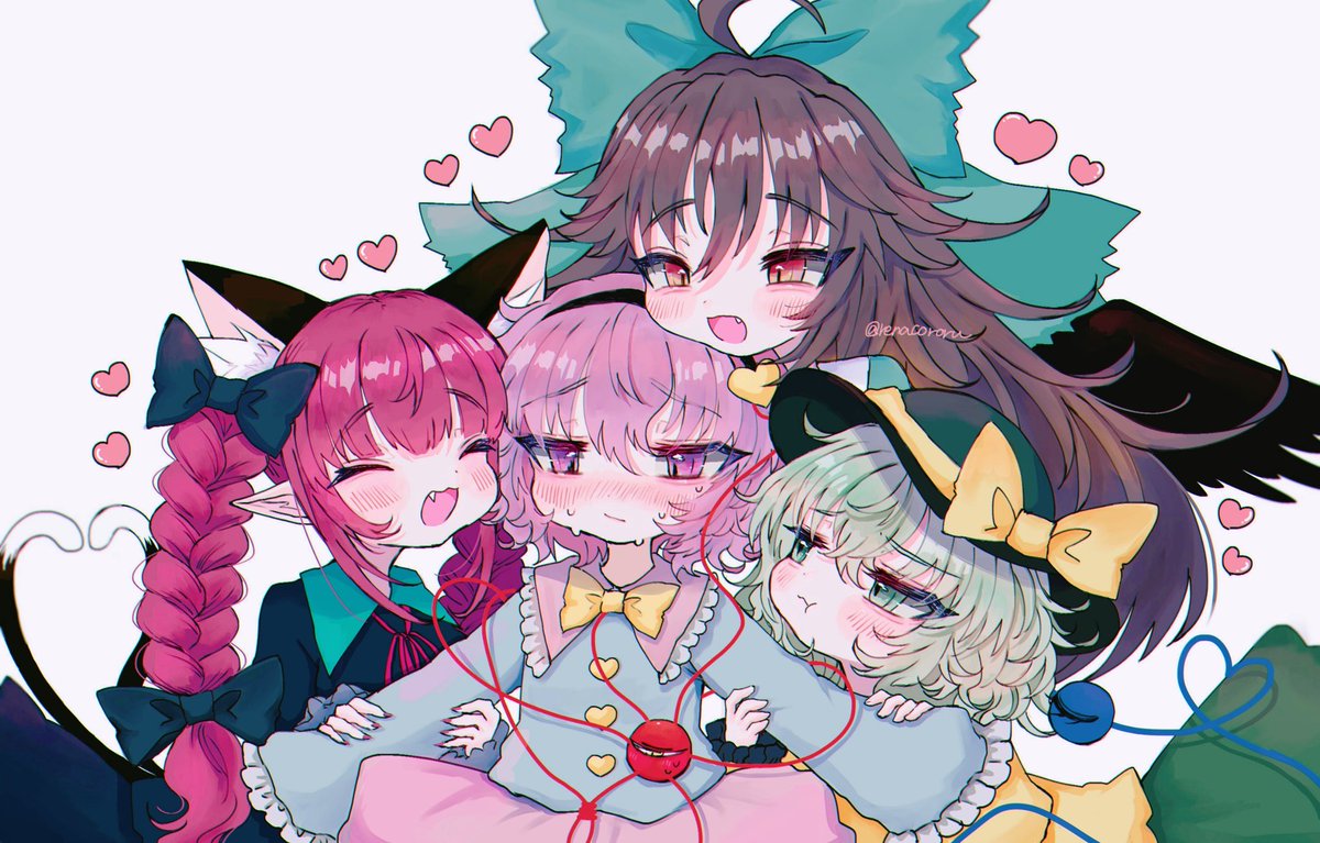 火焔猫燐 ,古明地こいし ,古明地さとり ,霊烏路空 「バレンタインちょ