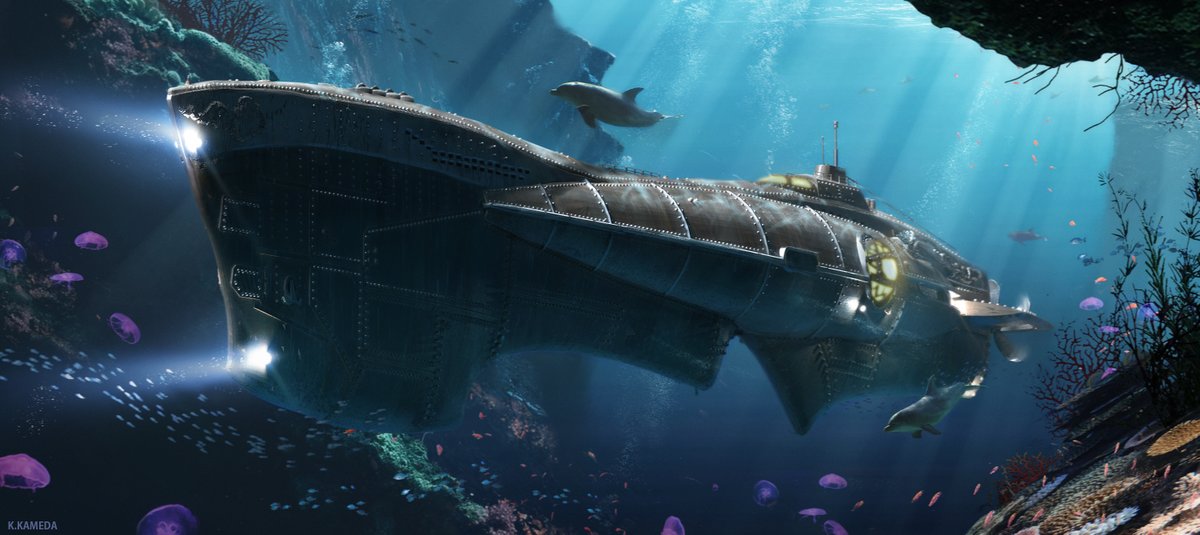 海底二万里のノーチラス号デザイン Nautilus design from 20000