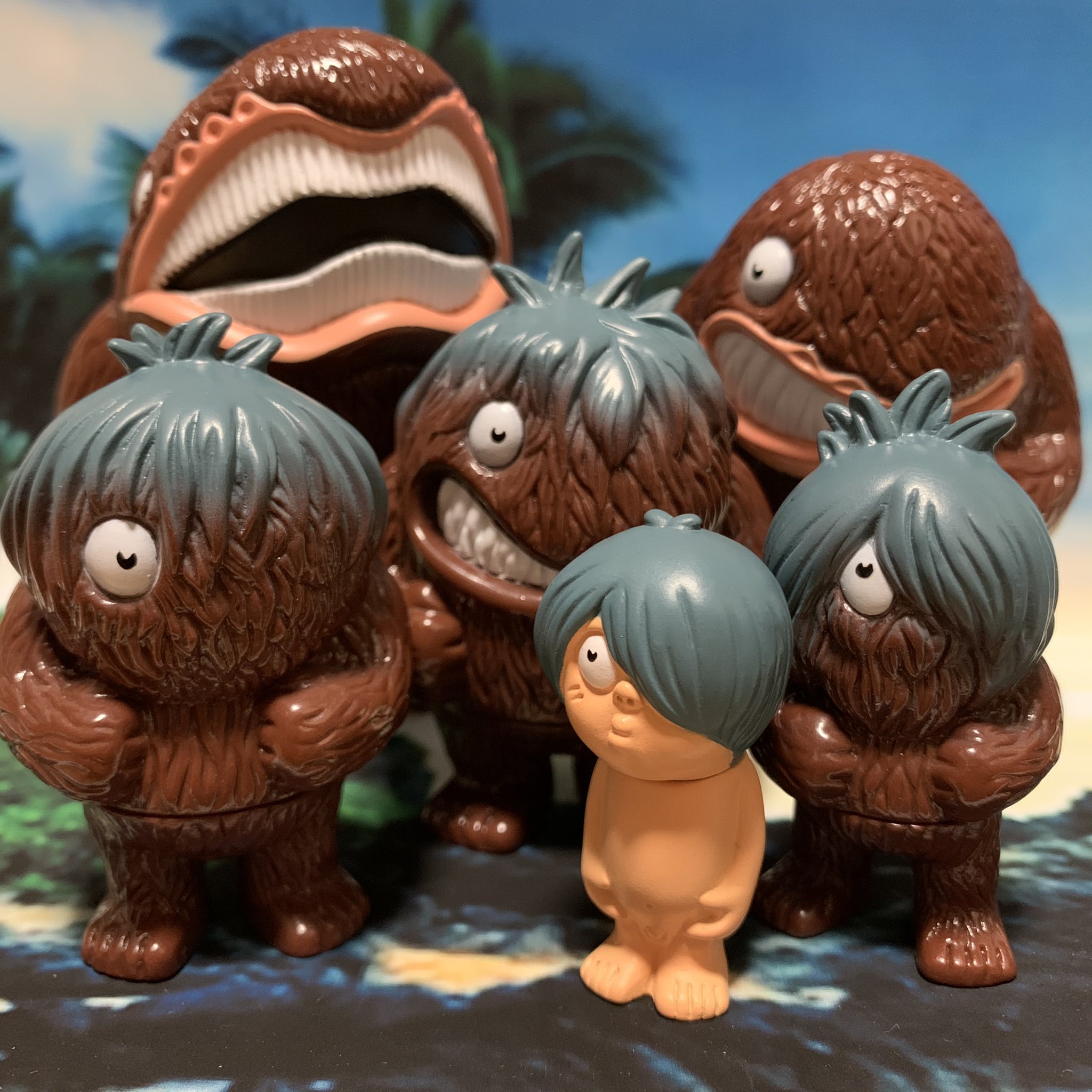 ゲゲゲの鬼太郎 大海獣から鬼太郎へ グリーンver. ソフビ ワンダー