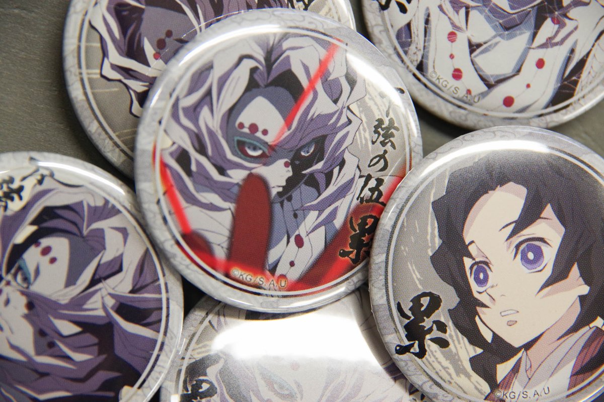 鬼滅の刃 絵巻カフェ くじ引き44mm缶バッジ 鬼舞辻無惨 女無惨 21点セット 全7種セット 「鬼滅の刃 キャラクター絵巻カフェ in ufotable Cafe 第