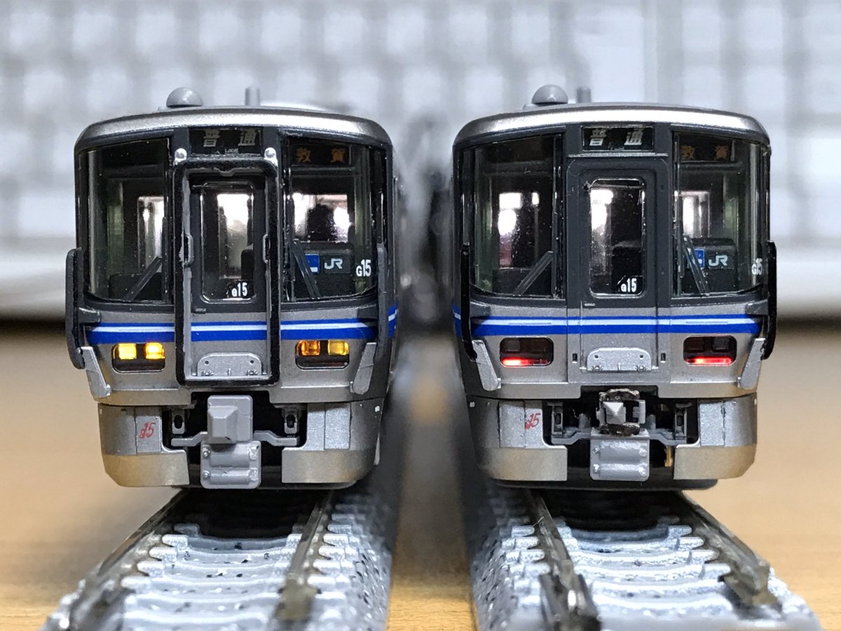 KATOの10-1395:521系 2次車、2本とも車番・編成替えして、1本はG15に