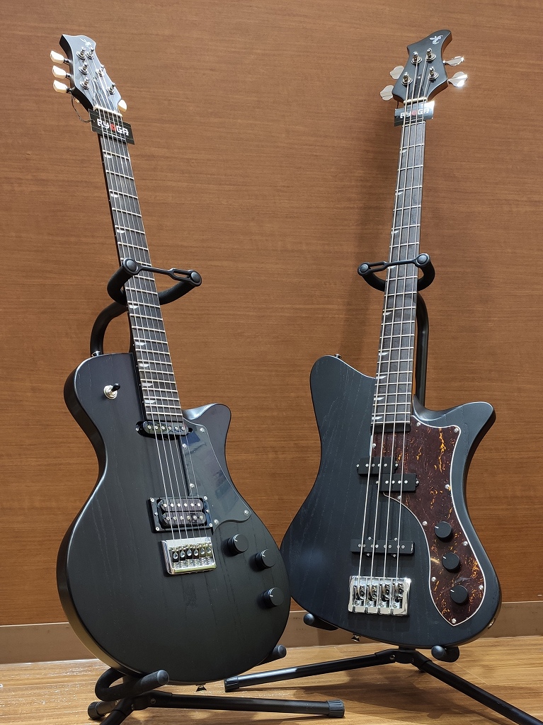 エレキギター＆ベース】 RYOGA LECシリーズ HORNET＆SKATER BASS に黒