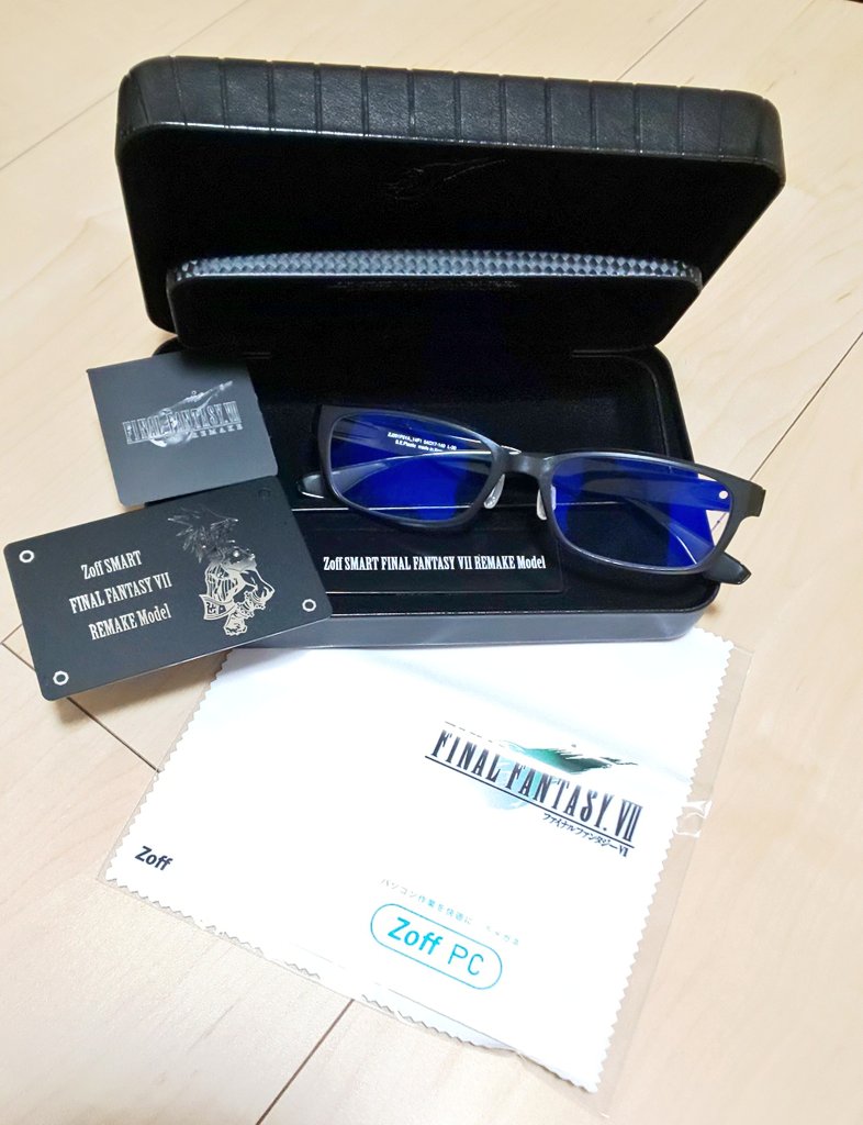 FINAL FANTASY VII限定モデル Zoff PC ULTRAレンズ Zoff FINAL FANTASY