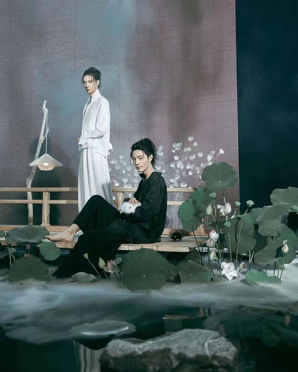 bjyx in 蓮花塢❤️💙 These ponytails!!! Thanks BazaarSama