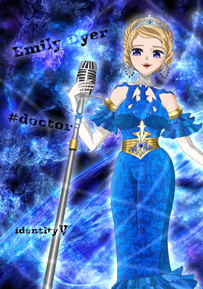 第五人格イラスト1個目、医師ちゃんの一番好きな衣装、『蛍』です