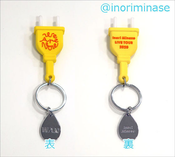 プラグ型のキーホルダーとコンセントタップ型のパーツがセットになった