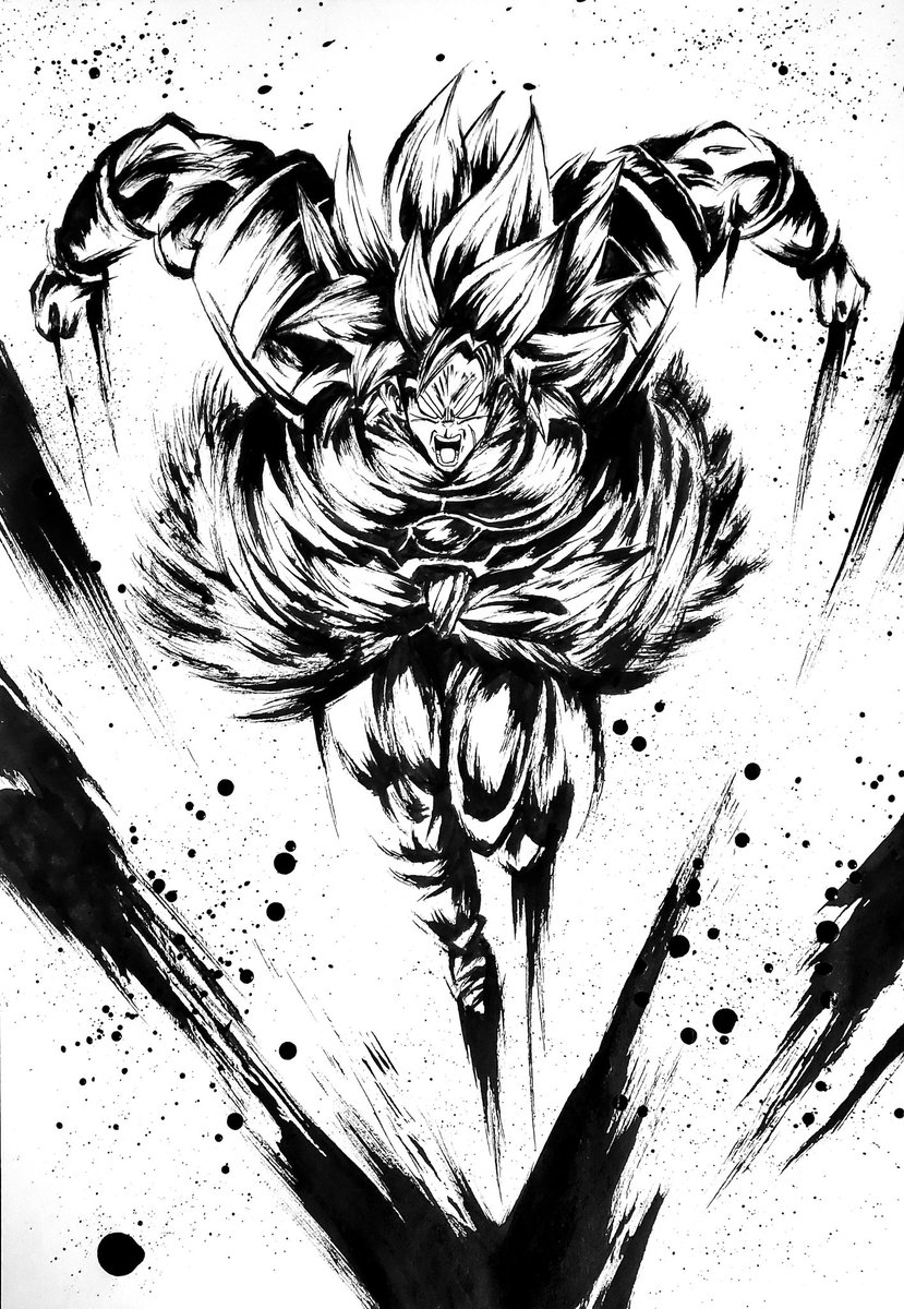 超サイヤ人 ブロリー描きました☺ #ドラゴンボール #ドラゴンボール