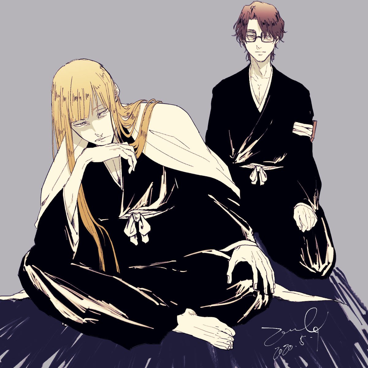 お題箱より 藍染惣右介(番傘) / 平子真子 / BLEACH