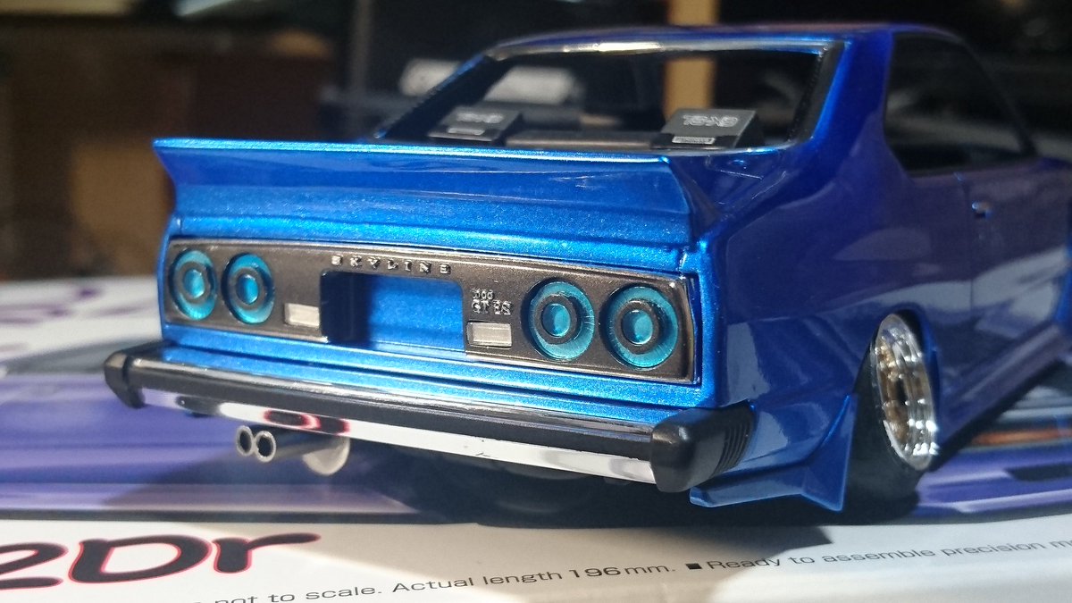 今日の夜模型。アオシマのもっとグラチャンジャパン2Dr、そろそろ佳境