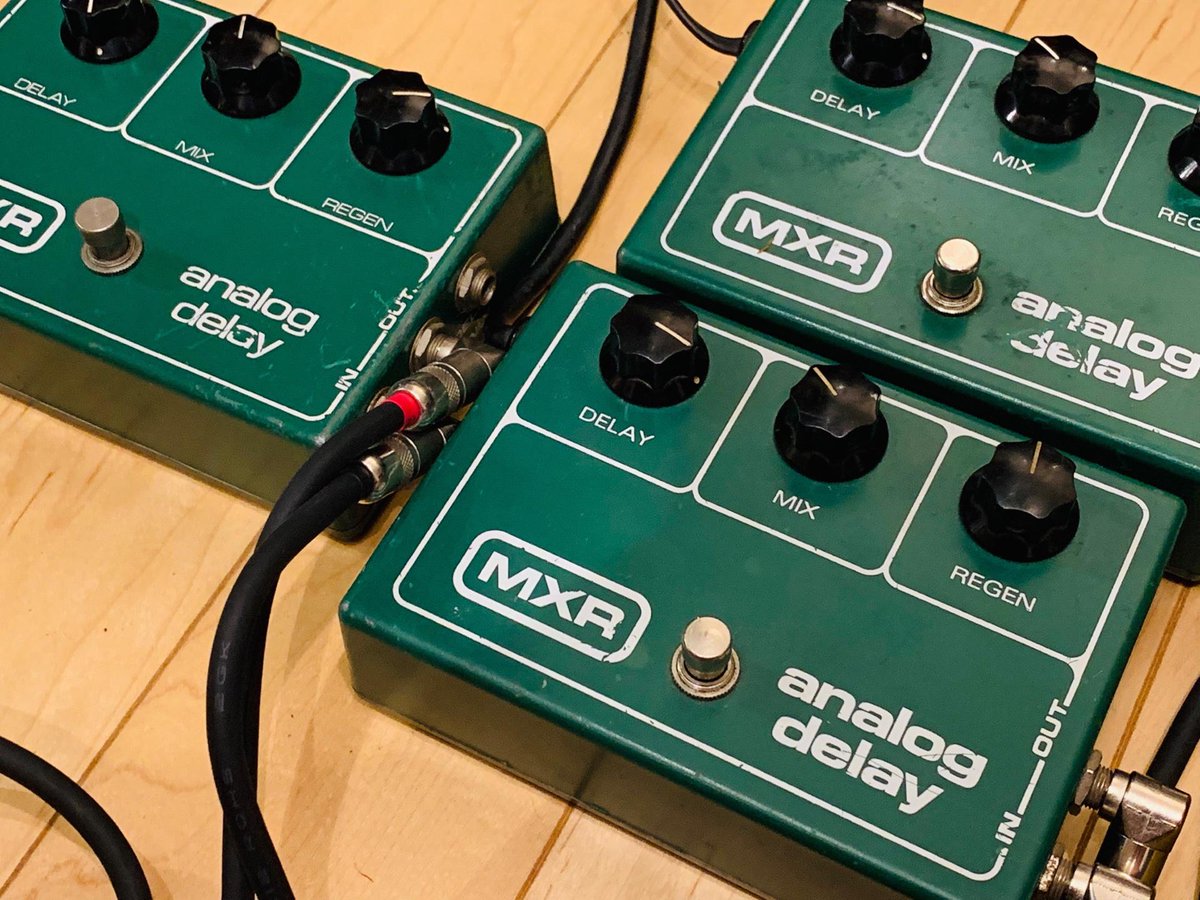 Green MonsterことMXR Analog Delay M-118弾き比べ 初期型・前期型は