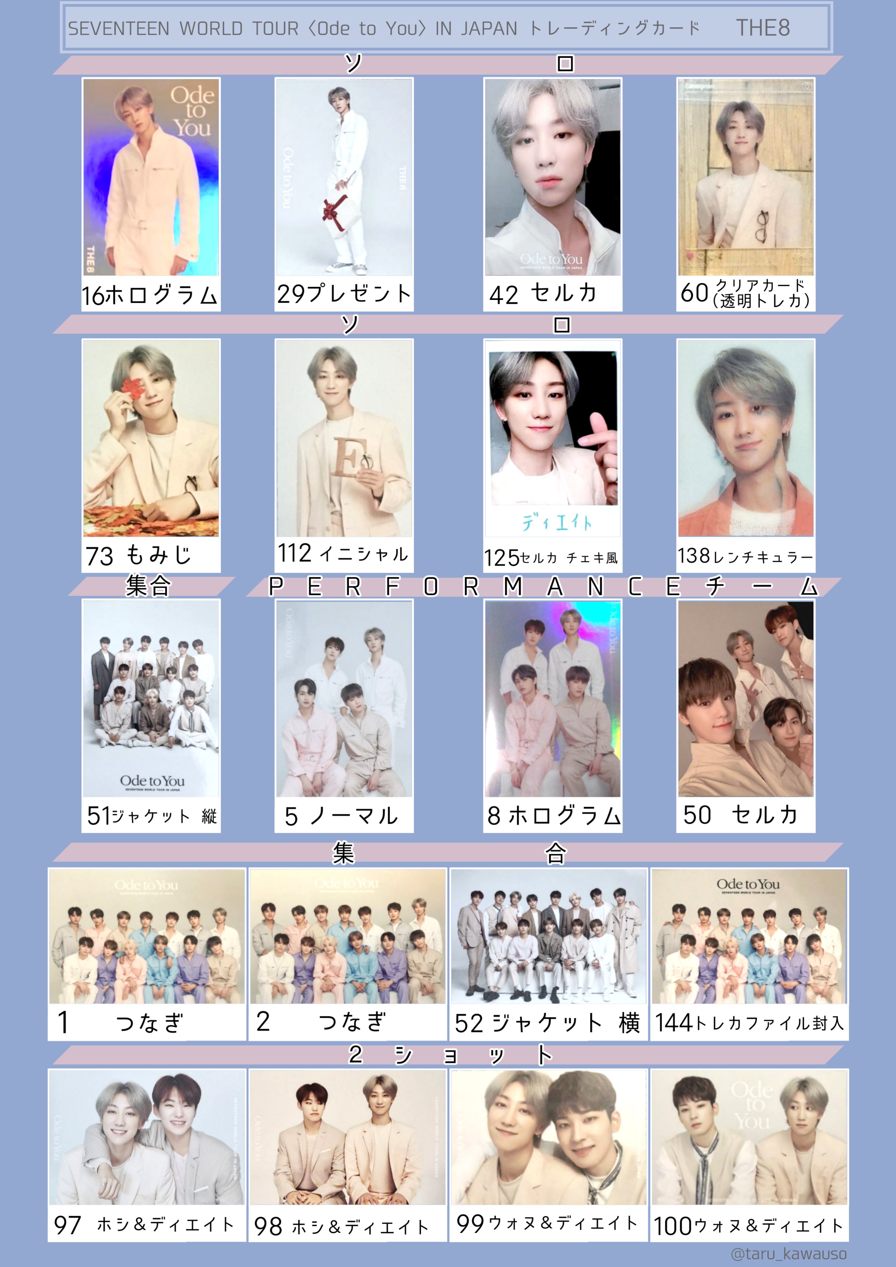 F*N様 SEVENTEEN THE8 トレカ 約300枚その他 まとめ売り セブチ the8