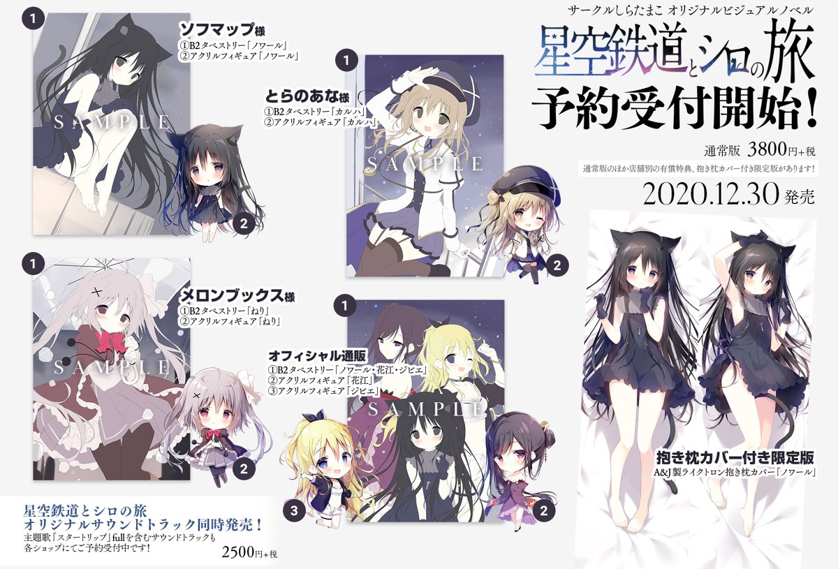 星空鉄道とシロの旅」のご予約はこちらから！🐈✨ 通常版は3800円+税