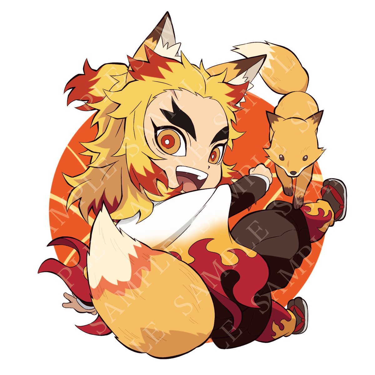 煉獄杏寿郎 北海道　宮城 全集中展 鬼滅の刃 ご当地　アクリルチャーム d*7様