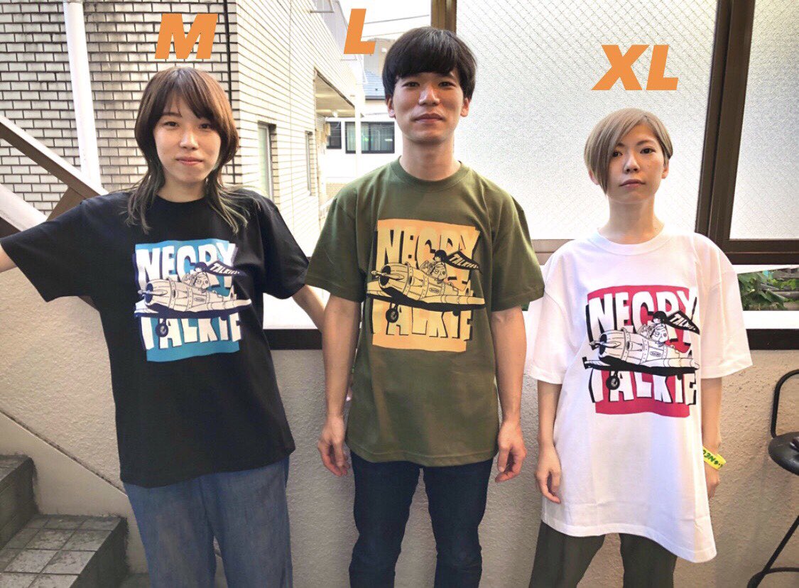 Tシャツ着用サイズ感確認用にもう少し‼️ むーさん→M たけちゃん