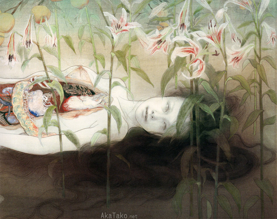 日本画家、松井冬子さんの絵はゾッとするほど美しい。松井冬子さん自身