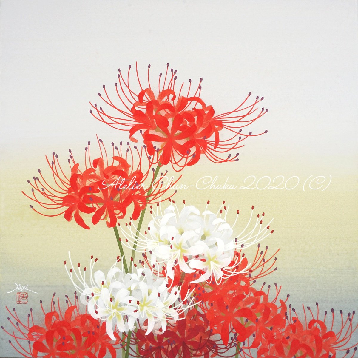 彼岸花のころ」6号 （マキノ出版「壮快」2018年9月表紙絵） 『折々の