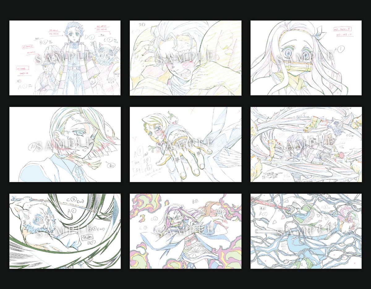 劇販商品・新規解禁】 【劇場版「鬼滅の刃」無限列車編 原画ポスト