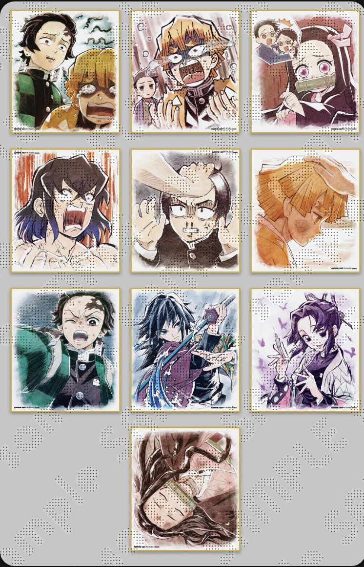 新商品のご紹介】 鼓屋敷編・那田蜘蛛山編提供イラスト ランダム複製