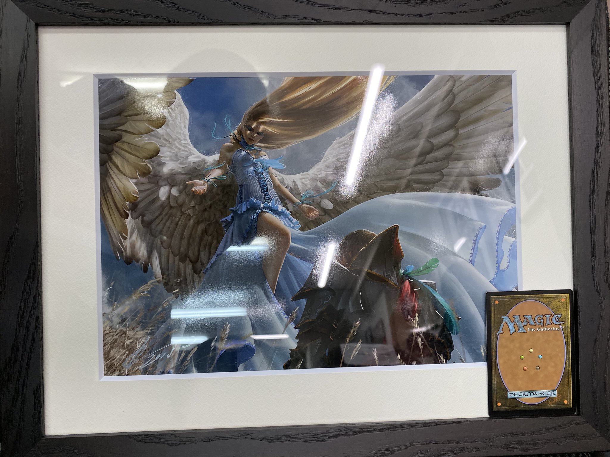 修復の天使 複製原画 サイン入り サインド Johannes Voss MTG 修復の