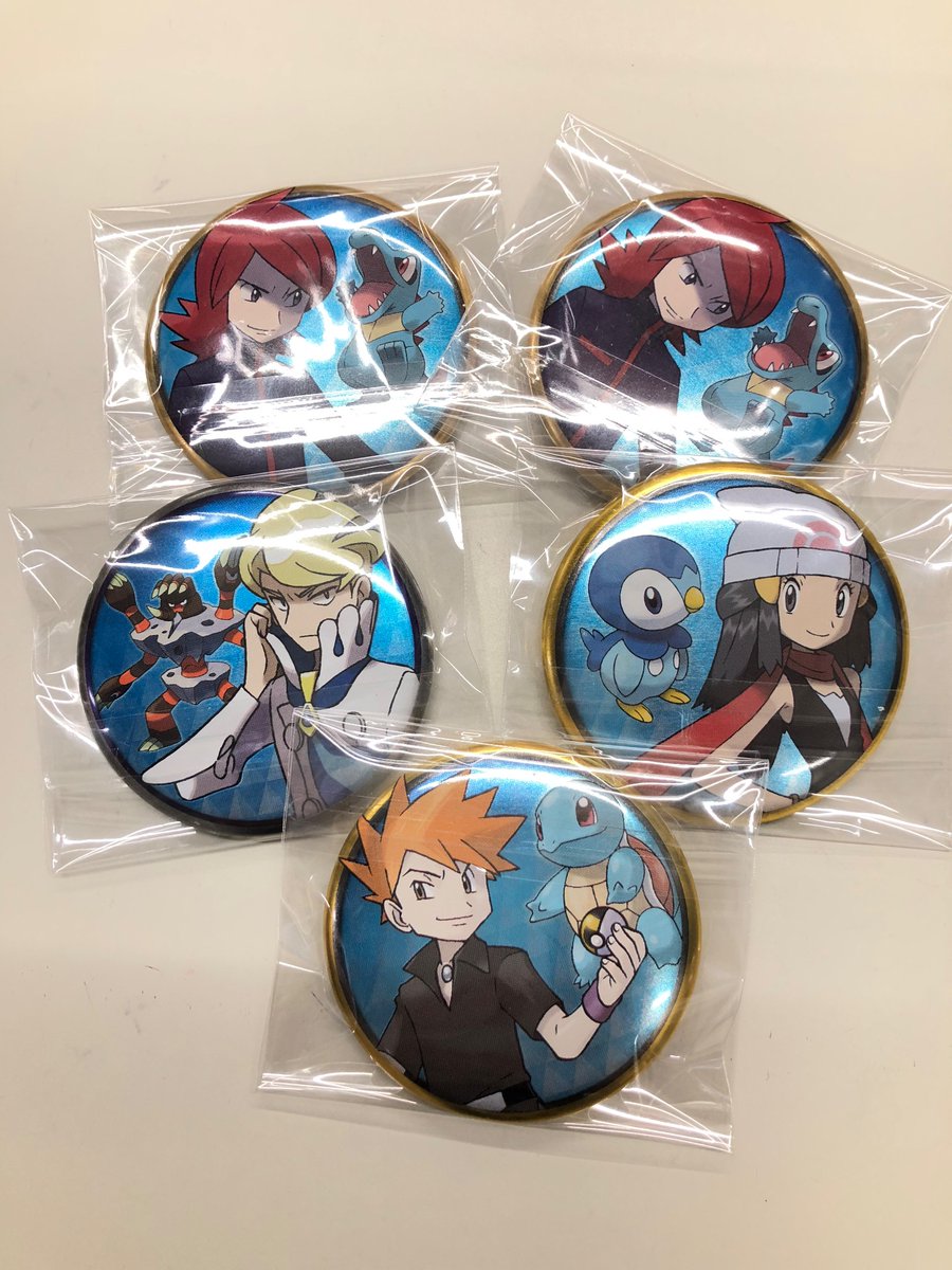 入荷情報】 ポケモン トレーナー缶バッジ ズミ、グリーン、ヒカリ