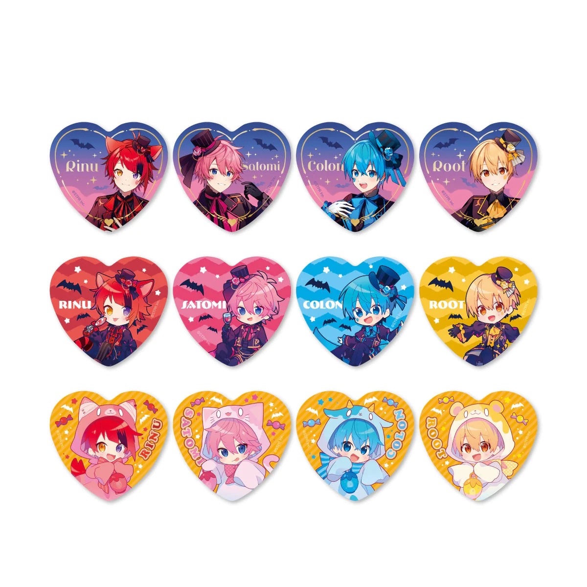 すとぷり新グッズ情報～ すとぷり ハート缶バッジくじ(2023 Halloween