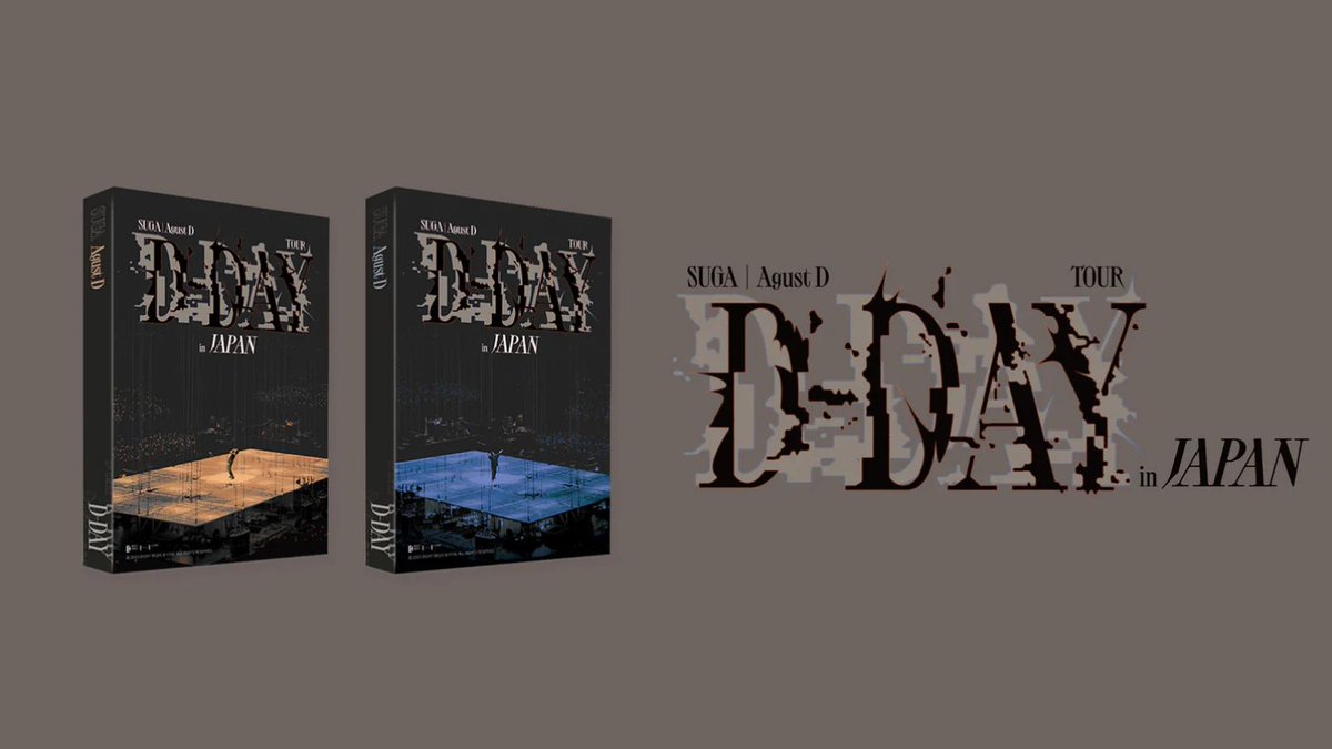 Suga / Agust D - 'D-Day' In Japan DVD & Blu-Ray is now available